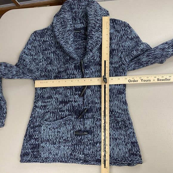 Moda International Cardigan Sweater Women Small Wool Toggle Button Shawl Vtg 90s - Picture 7 of 11